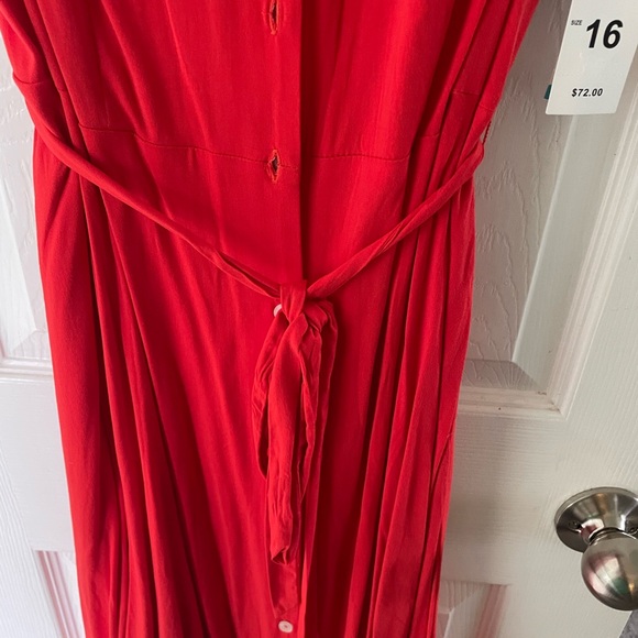 52seven Red Buttoned Tie Front Sundress NWT bundled with adorable short jacket - Picture 2 of 8